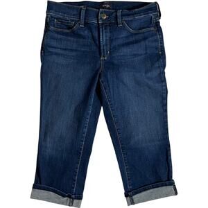 NYDJ Los Angeles Capri Jeans Size 10P Medium Wash Cuffed